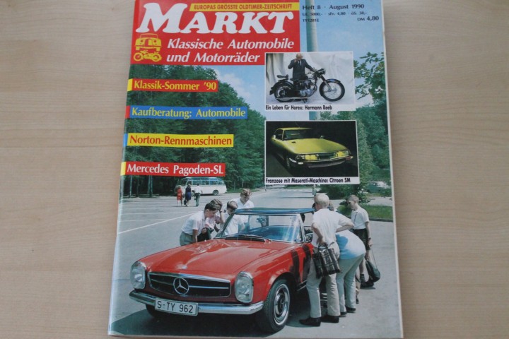 Deckblatt Oldtimer Markt (08/1990)